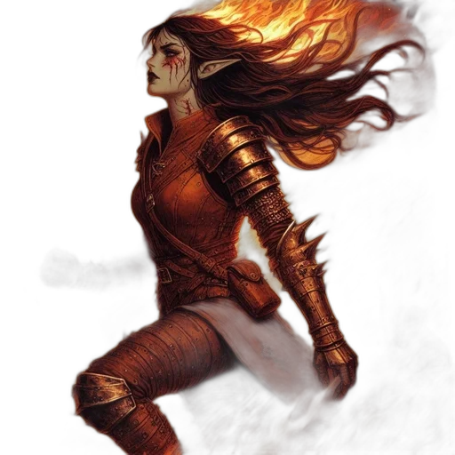 hair, comic book art, concept art, fantasy art transparent PNG cut-out