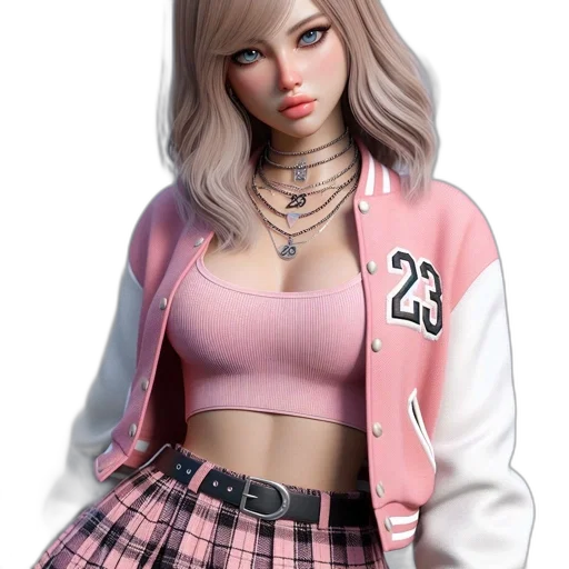 jacket, 3d render, concept art, photorealistic transparent PNG cut-out