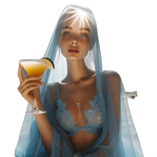 dress, jewelry, face, fantasy art transparent PNG cut-out