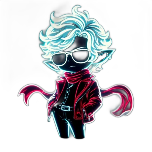 jacket, hair, staff, concept art transparent PNG cut-out