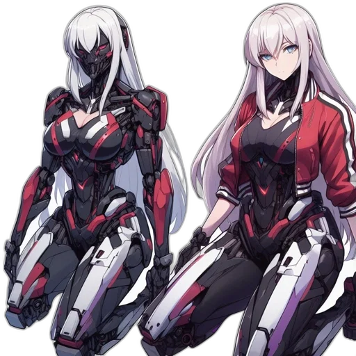 robot, weapon, jacket, concept art transparent PNG cut-out