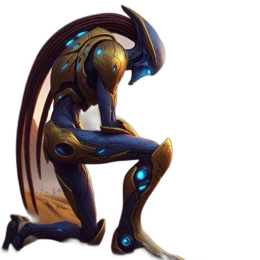 robot, staff, creature, weapon transparent PNG cut-out