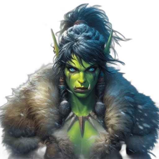 face, concept art, fantasy art, comic book art transparent PNG cut-out