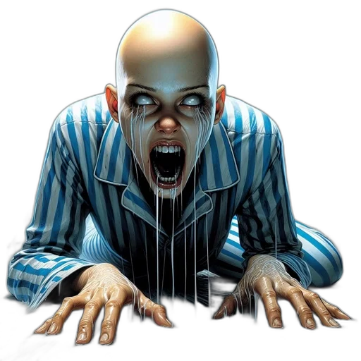 creature, face, comic book art, concept art transparent PNG cut-out