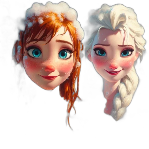 face, crown, 3d render, concept art transparent PNG cut-out