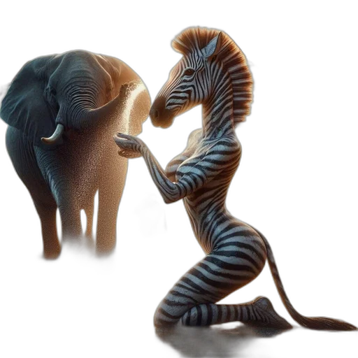 animal, creature, concept art, 3d render transparent PNG cut-out