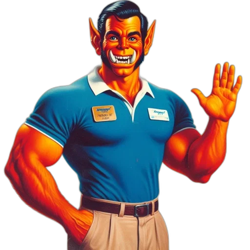 staff, robot, face, jacket transparent PNG cut-out