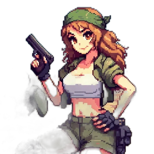 weapon, pixel art, concept art, anime transparent PNG cut-out