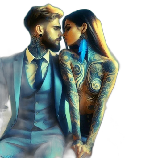 jacket, concept art, watercolor, fantasy art transparent PNG cut-out