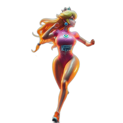 dress, concept art, 3d render, vaporwave transparent PNG cut-out