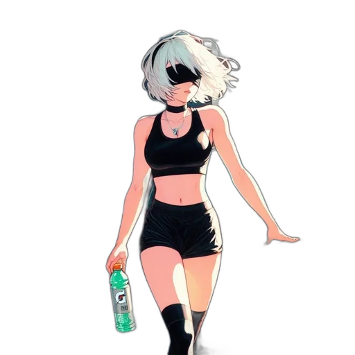 bottle, dress, jacket, mask transparent PNG cut-out