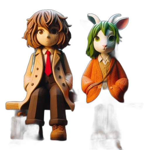 3d render, concept art, fantasy art, two transparent PNG cut-out