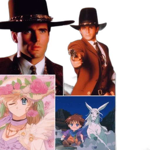 hat, anime, vaporwave, concept art transparent PNG cut-out