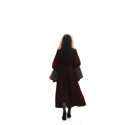 dress, jacket, staff, umbrella transparent PNG cut-out