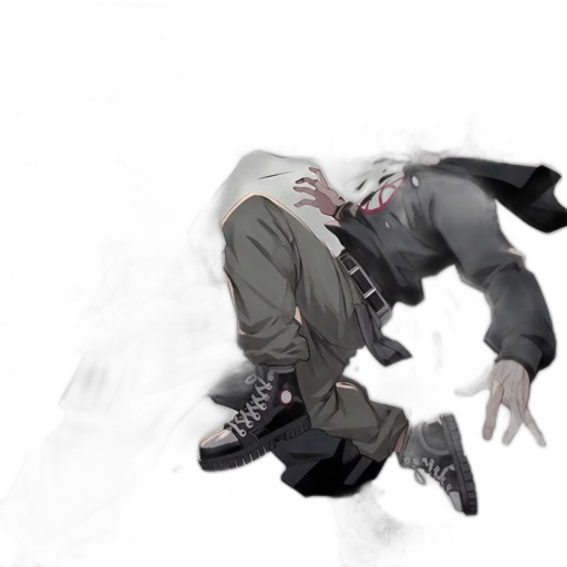 jacket, creature, mask, concept art transparent PNG cut-out