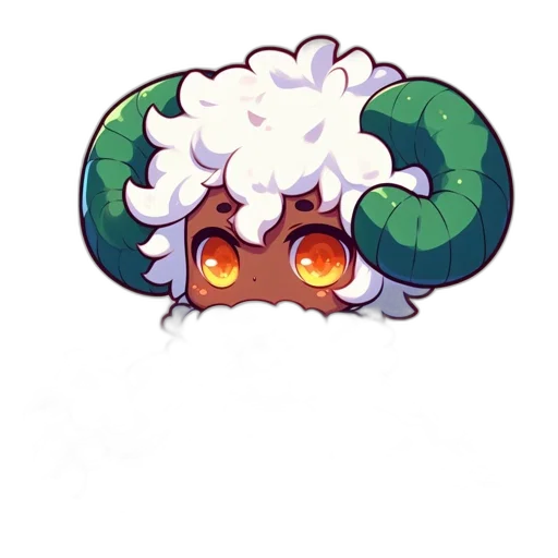creature, dragon, staff, hair transparent PNG cut-out