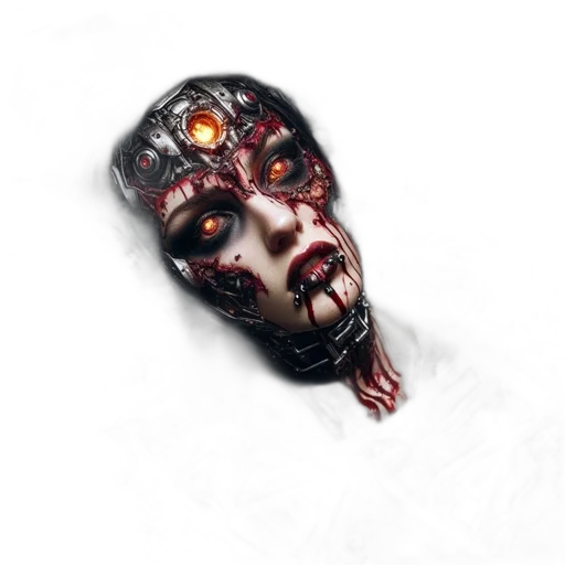 mask, face, robot, creature transparent PNG cut-out
