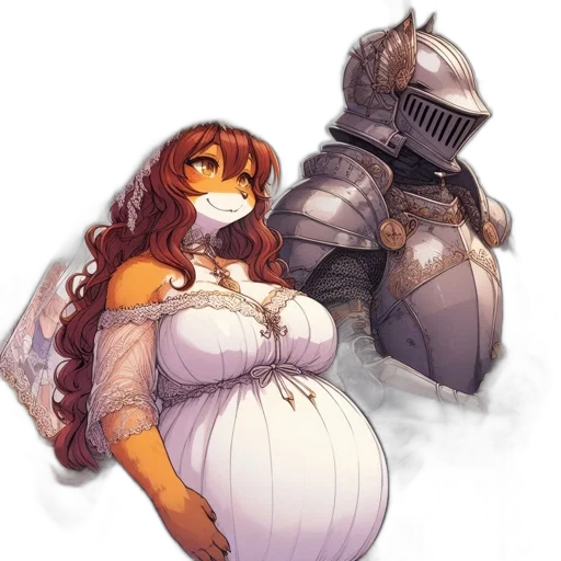dress, robot, sword, weapon transparent PNG cut-out