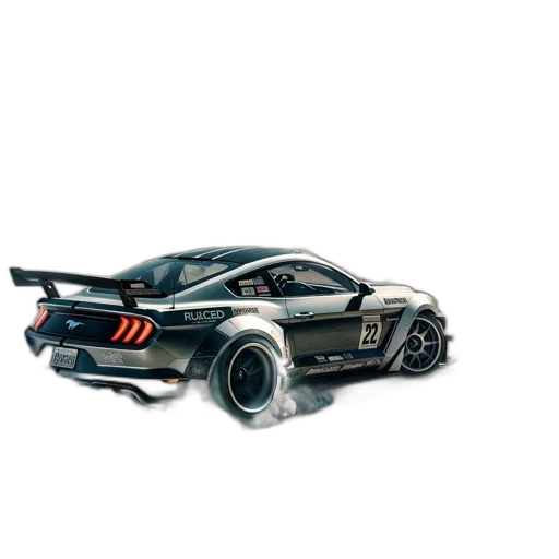 car, weapon, concept art, 3d render transparent PNG cut-out