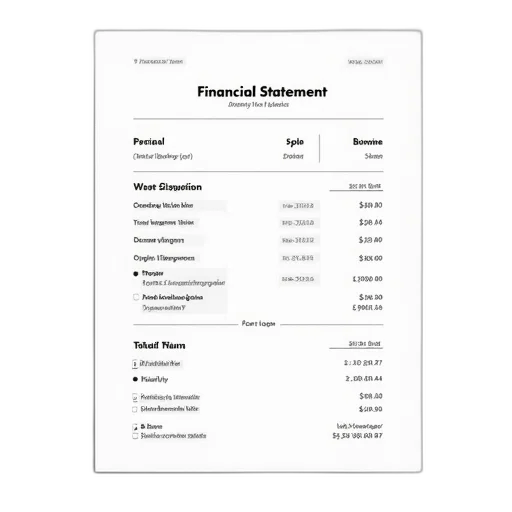 financial, statement, template, word transparent PNG cut-out