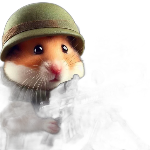 hat, animal, weapon, photorealistic transparent PNG cut-out