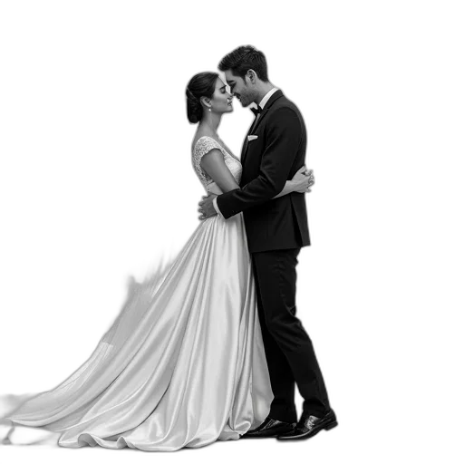 dress, photorealistic, monochrome, elegant transparent PNG cut-out