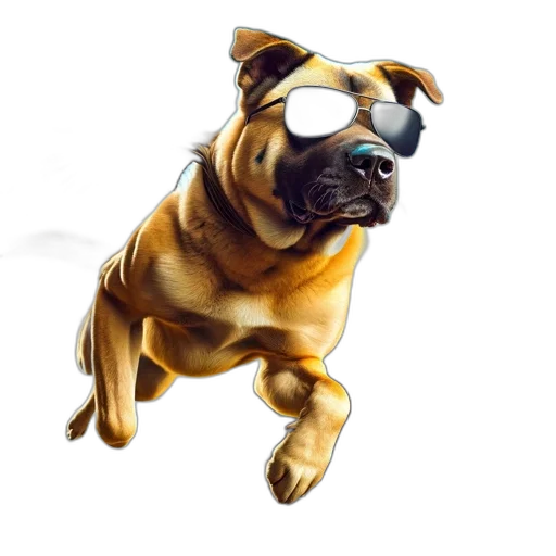 animal, staff, photorealistic, 3d render transparent PNG cut-out