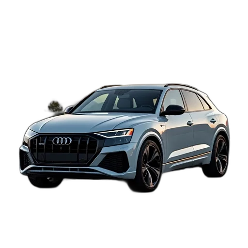 car, audi, sq7, parked transparent PNG cut-out