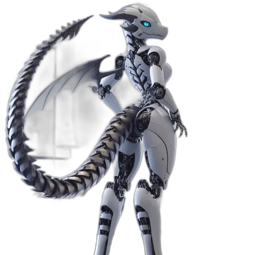 robot, dragon, weapon, creature transparent PNG cut-out