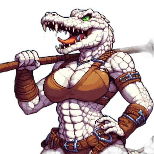 dragon, animal, creature, staff transparent PNG cut-out