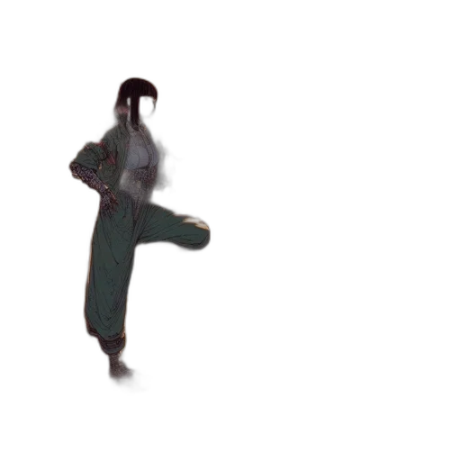 creature, staff, jacket, dragon transparent PNG cut-out