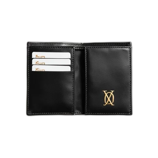 black, leather, wallet, gold transparent PNG cut-out