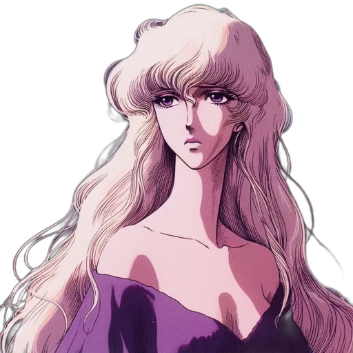 hair, face, dress, crown transparent PNG cut-out