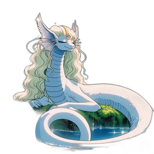 dragon, creature, animal, staff transparent PNG cut-out