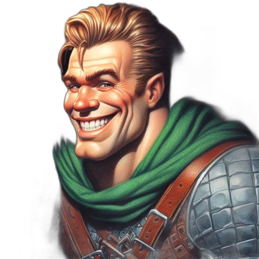 face, staff, fantasy art, comic book art transparent PNG cut-out
