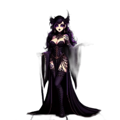 dress, staff, fantasy art, concept art transparent PNG cut-out