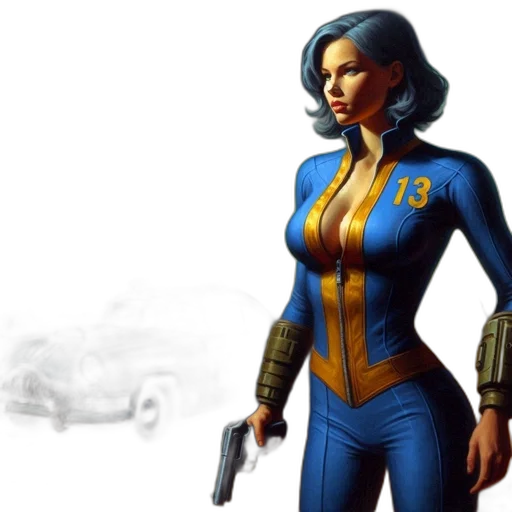 comic book art, concept art, fantasy art, 3d render transparent PNG cut-out