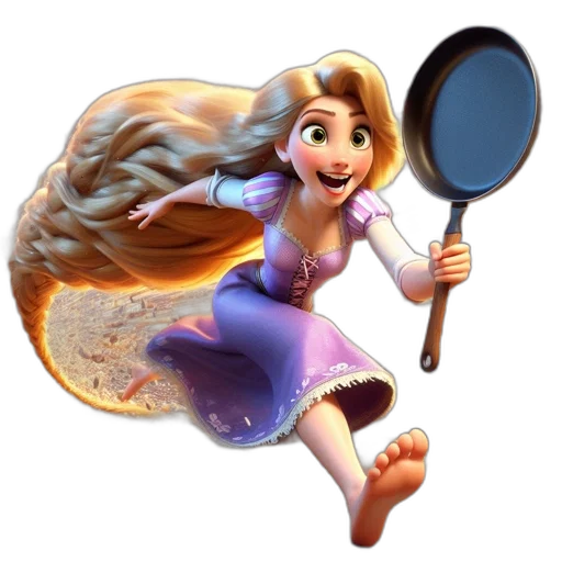 hair, staff, food, dress transparent PNG cut-out