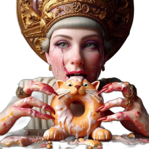 crown, creature, jewelry, face transparent PNG cut-out