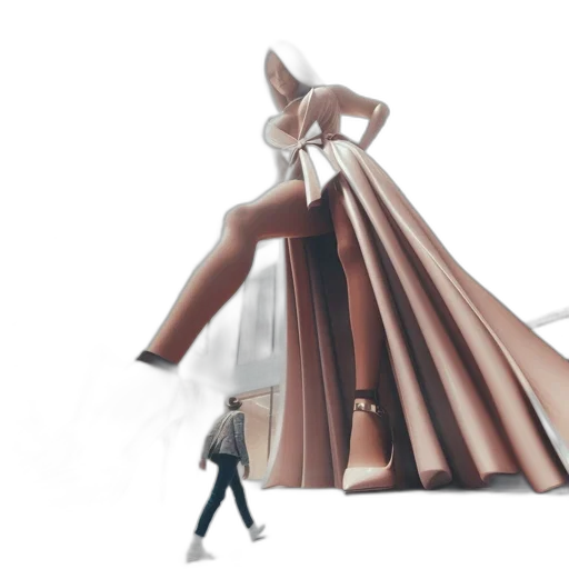 dress, umbrella, robot, concept art transparent PNG cut-out