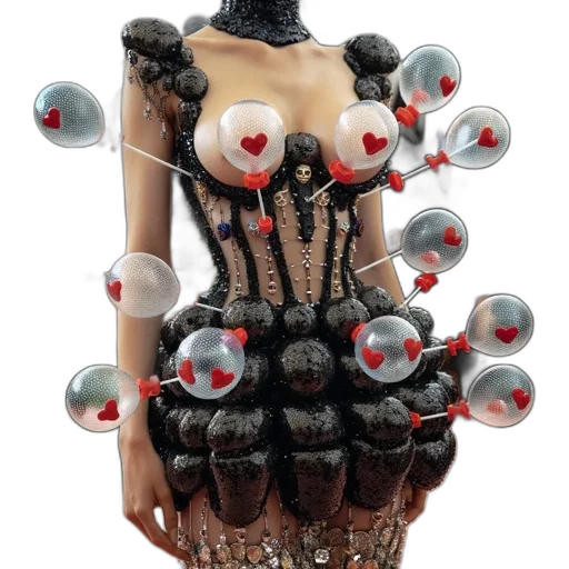dress, robot, jewelry, mask transparent PNG cut-out