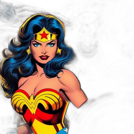 comic book art, concept art, cartoon, fantasy art transparent PNG cut-out