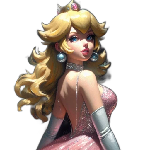 dress, crown, concept art, fantasy art transparent PNG cut-out