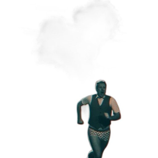 creature, robot, mask, staff transparent PNG cut-out