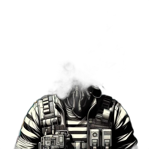 jacket, mask, face, robot transparent PNG cut-out
