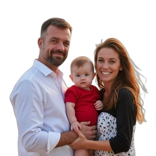face, staff, hair, family transparent PNG cut-out