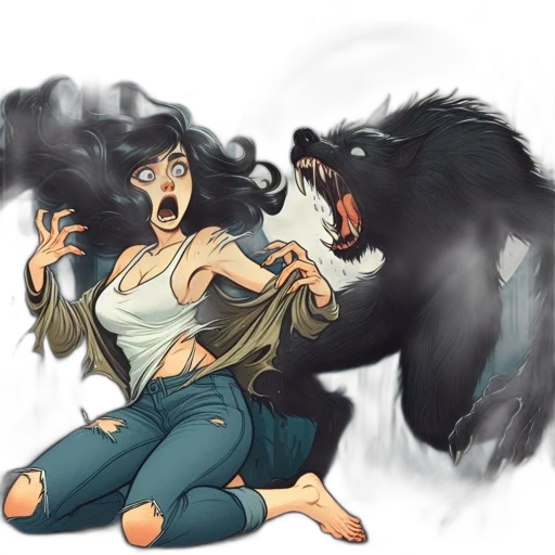 creature, concept art, comic book art, fantasy art transparent PNG cut-out
