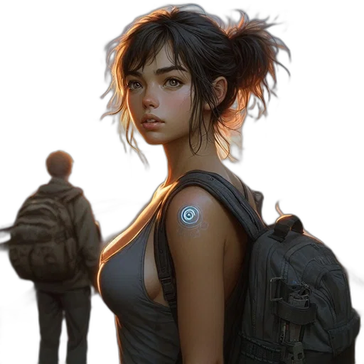 jacket, robot, concept art, cyberpunk transparent PNG cut-out