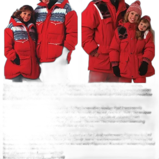 jacket, snow, red, advertisement transparent PNG cut-out