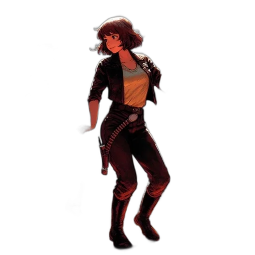 jacket, staff, concept art, comic book art transparent PNG cut-out
